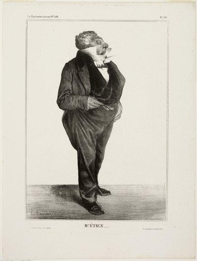 Sr. Étien...., placa 283 de Cartooning Celebrities de Honoré Victorin Daumier