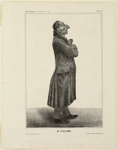 Sr. Fulchir, chapa 273 de Cartooning Celebrities de Honoré Victorin Daumier