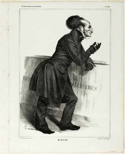 Mr. Joliv...., placa 346 de Cartooning Celebrities de Honoré Victorin Daumier