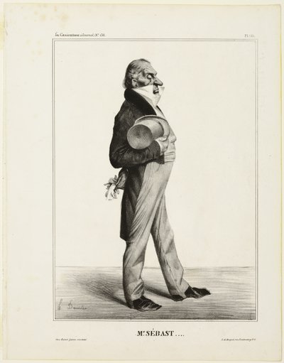 Sr. Sébast ...., chapa 281 de Cartooning Celebrities de Honoré Victorin Daumier