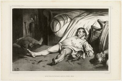 Rue Transnonain, em 15 de abril de 1834, 2 de outubro de 1834, placa 24 de L