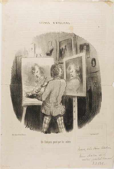 Autorretrato de um francês, chapa 2 de Scénes D