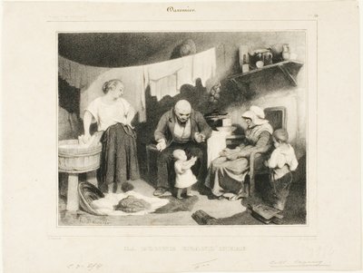 A Boa Avó, placa 55 de Honoré Victorin Daumier