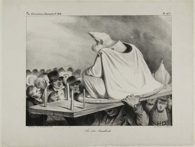 A cabeça solta, placa 427 de Honoré Victorin Daumier