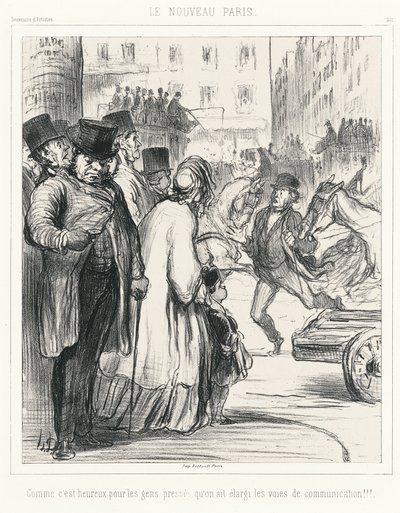 A nova Paris. Para quem tem pressa, as avenidas foram alargadas!!!, placa 301 de Souvenirs d