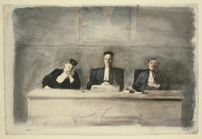 Os três juízes de Honoré Victorin Daumier