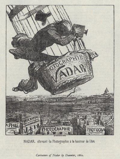 Nadar elevando a fotografia ao nível da arte de Honore (after) Daumier