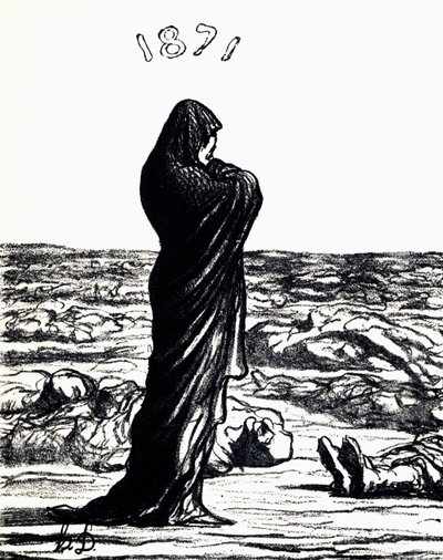 1871, Alegoria (litho) de Honoré Daumier
