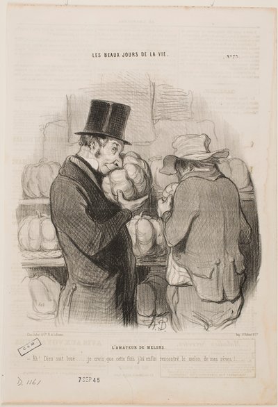 Um conhecedor de melões de Honoré Daumier