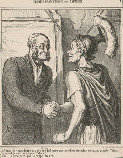 Ah! Meu caro senhor, você me tem... de Honoré Daumier