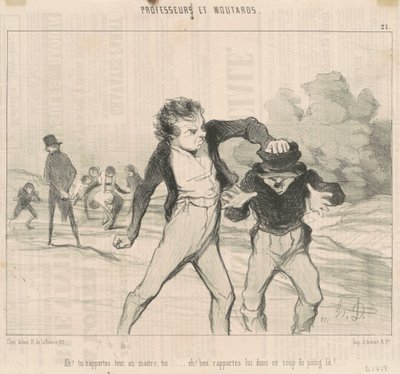 Ah! Você relata tudo ao mestre... de Honoré Daumier