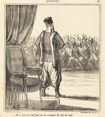 Ah! que... eles parecem não se importar mais comigo de Honoré Daumier
