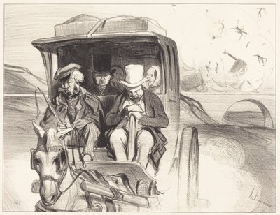 Vá lá ... que diabo, cocheiro ... de Honoré Daumier