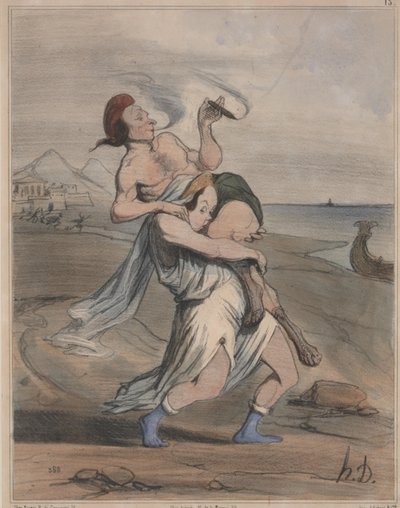 História Antiga, não. 13: O Rapto de Helen (História Antiga, nº 13: O Rapto de Helen) de Honoré Daumier