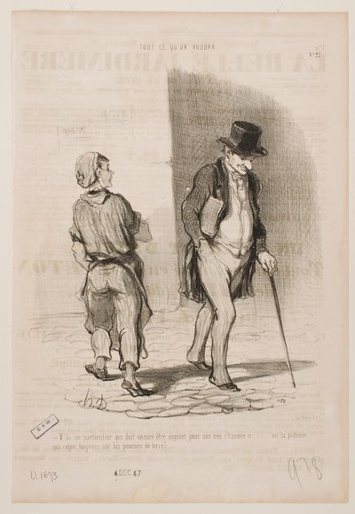 Mais um que este ano tem de se preocupar com o nariz... de Honoré Daumier