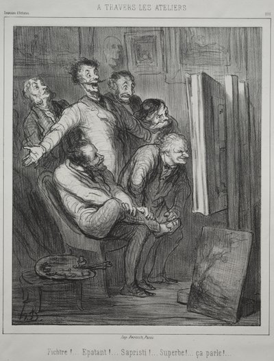 Através dos estúdios de Honoré Daumier