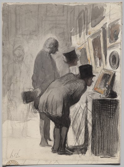 Amantes da arte de Honoré Daumier