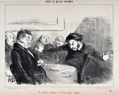 Obra de Honore Daumier (1808-1879). Charivari data de 1852: Serie ALL CE QU