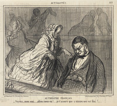 No Théâtre Français... de Honoré Daumier