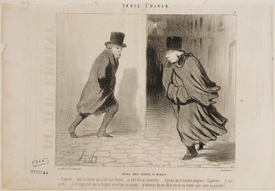 Entre as 11 horas e a meia-noite de Honoré Daumier