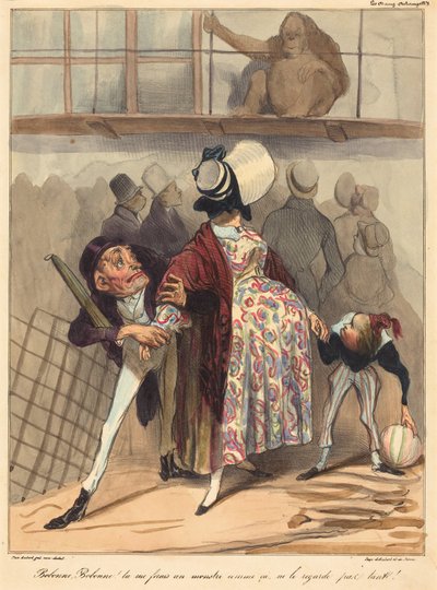 Bobonne... não olhes tanto para ele! de Honoré Daumier