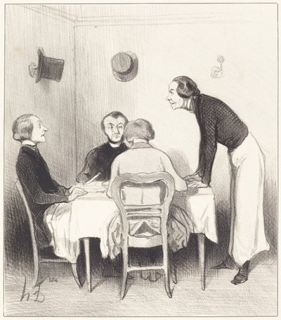 cenoura restaurante de Honoré Daumier