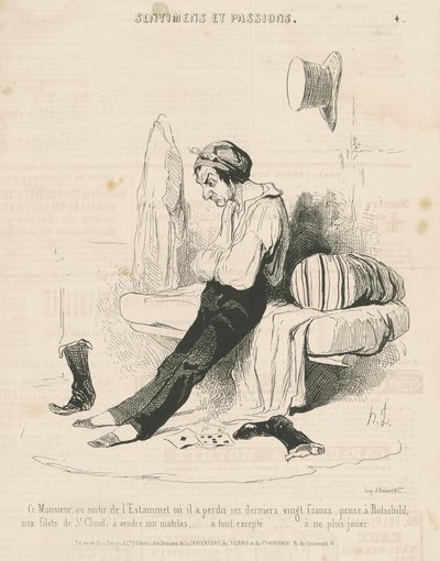 Este senhor, à saída do estaminet... de Honoré Daumier