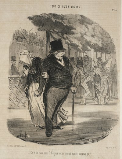 Não se teria dançado assim sob o Império! ... de Honoré Daumier