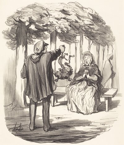 É esse o seu cão ali? de Honoré Daumier