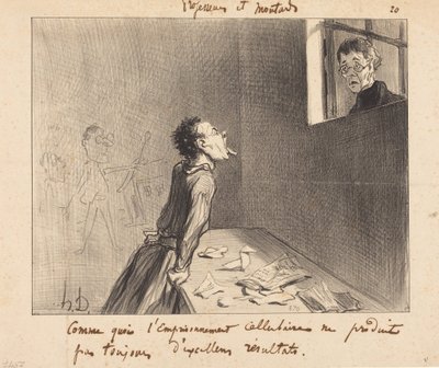 Como o encarceramento celular... de Honoré Daumier