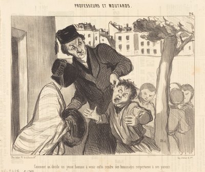 Como você decide um jovem vir... de Honoré Daumier