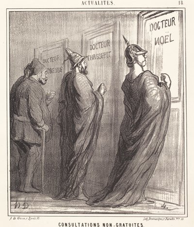 Consultas não gratuitas de Honoré Daumier