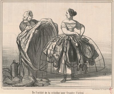 Sobre a utilidade da crinolina para fraudar a concessão de Honoré Daumier