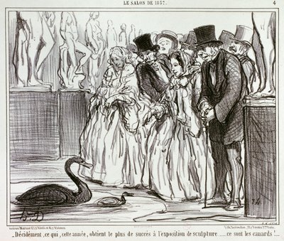 Decididamente, o que este ano obtém maior êxito na exposição de escultura... / 4. de Honoré Daumier