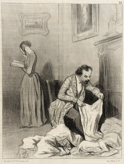 Desde que Virginie obteve o sétimo prémio de consolação... de Honoré Daumier