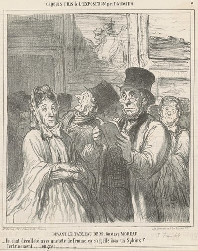 Em frente ao quadro de M. G. Moreau de Honoré Daumier