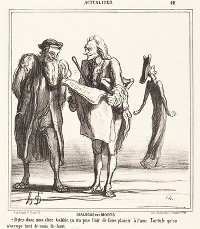 Dialogue des morts de Honoré Daumier