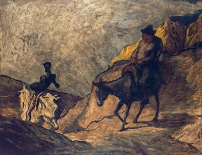 Dom Quixote e Sancho Pança de Honoré Daumier
