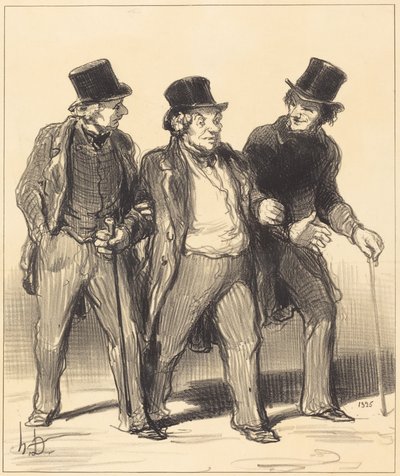 Parece-me que vejo... um... cão... sem açaime!... de Honoré Daumier