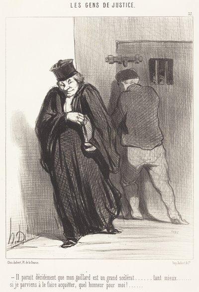 Parece... que o meu rapaz é um grande malandro... de Honoré Daumier