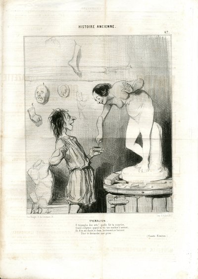 Ilustração de Honore Daumier (1808-1879) em Le Charivari de Honoré Daumier