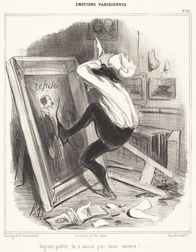 Pátria ingrata, não terás a minha obra!... de Honoré Daumier