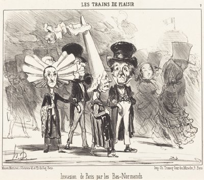 Invasão de Paris pelos Baixo-Normandos de Honoré Daumier
