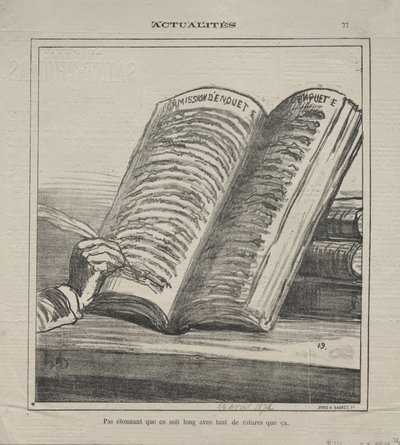 Atualidades (nº 77): Não se surpreenda que seja longo e com muitas correções de Honoré Daumier