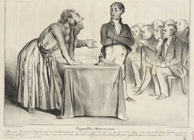 A assembleia de acionistas de Honoré Daumier