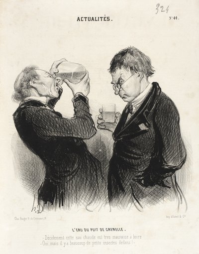 A água do poço de Grenelle de Honoré Daumier