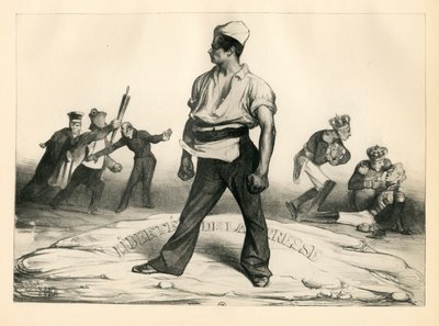 La Caricature (1830) política, satírica em P&B de Honoré Daumier