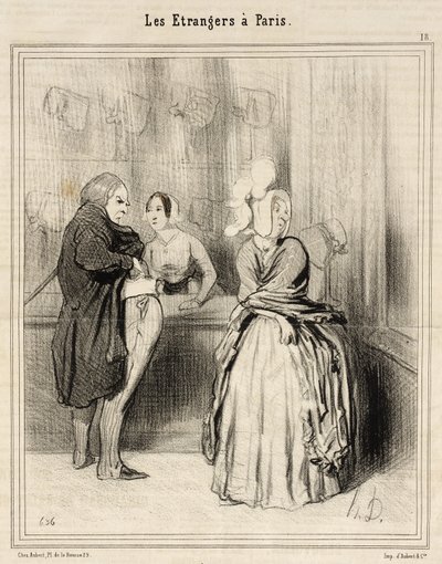 O chapéu que se traz de Paris de Honoré Daumier