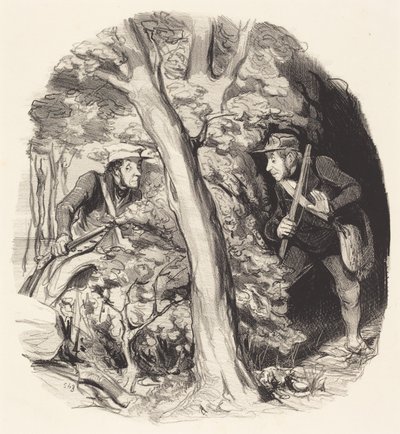 O Encontro na Floresta de Honoré Daumier