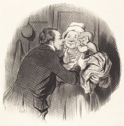 A visita à enfermeira de Honoré Daumier